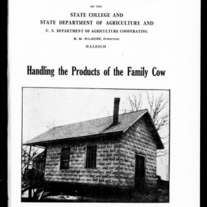 Handling the Products of the Family Cow (Extension Circular No. 128)