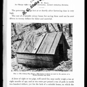 A Colony Hog House (Extension Circular No. 132) (Reprint of Extension Circular No. 89)