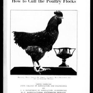 How to Cull the Poultry Flocks (Extension Circular No. 156)