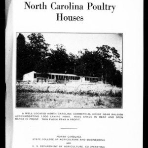 North Carolina Poultry Houses (Extension Circular No. 161)