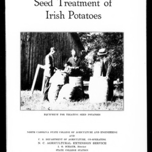Seed Treatment of Irish Potatoes (Extension Circular No. 172)