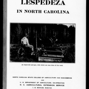 Lespedeza in North Carolina (Extension Circular No. 195)