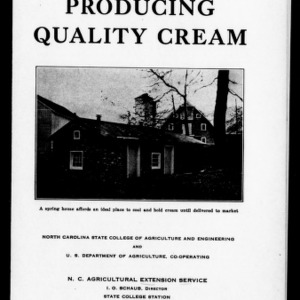 Producing Quality Cream (Extension Circular No. 203)