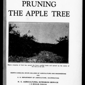 Pruning the Apple Tree (Extension Circular No. 205)