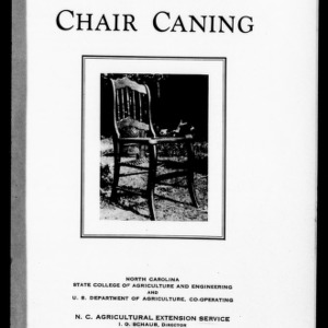 Chair Caning (Extension Circular No. 206)
