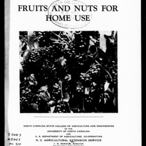 Fruits and Nuts for Home Use (Extension Circular No. 210, Revised)