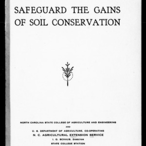 Safeguard the Gains of Soil Conservation (Extension Circular No. 216)