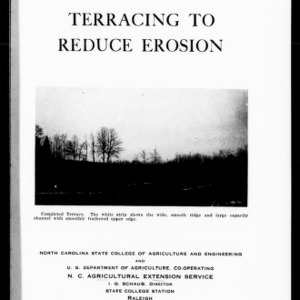 Terracing to Reduce Erosion (Extension Circular No. 222)