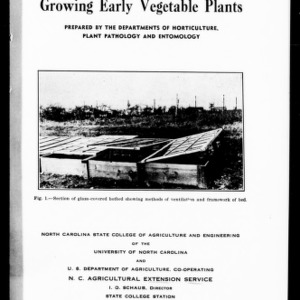Growing Early Vegetable Plants (Extension Circular No. 231)