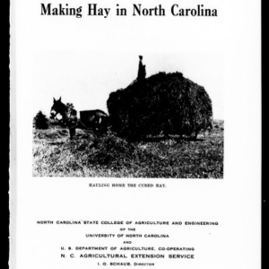 Making Hay in North Carolina (Extension Circular No. 237)