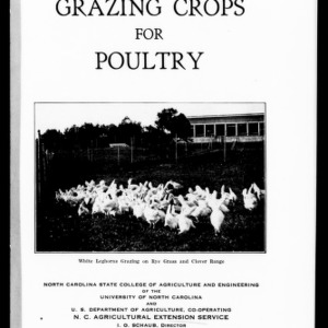 Grazing Crops for Poultry (Extension Circular No. 239)