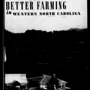 For Better Farming in Western North Carolina (Extension Circular No. 252)