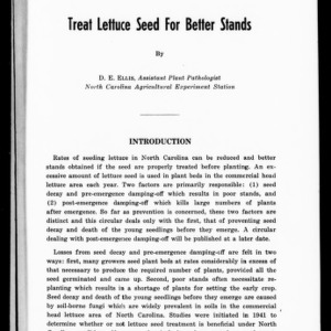 Treat Lettuce Seed for Better Stands (Extension Circular No. 269)