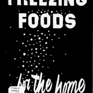 Freezing Foods for the Home (Extension Circular No. 280, Revised)