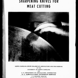 Sharpening Knives for Meat Cutting (Extension Circular No. 287)