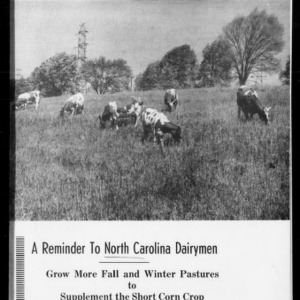 Fall, Winter, and Spring Grazing to Save Grain Feed (Extension Circular No. 310)