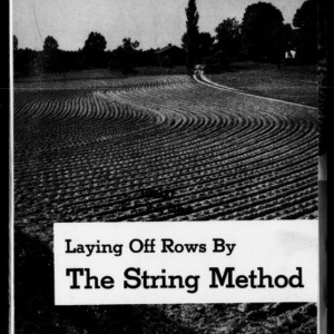 Laying Off Rows by the String Method (Extension Circular No. 329)