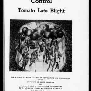 Control Tomato Late Blight (Extension Circular No. 331)