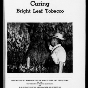 Curing Bright Leaf Tobacco (Extension Circular No. 332)