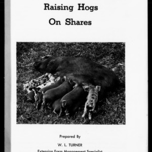 Raising Hogs on Shares (Extension Circular No. 338)