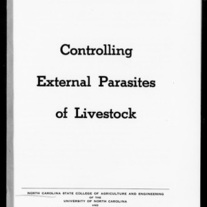 Controlling External Parasites of Livestock (Extension Circular No. 343)