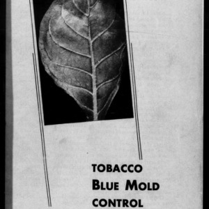Tobacco Blue Mold Control (Extension Circular No. 348A)