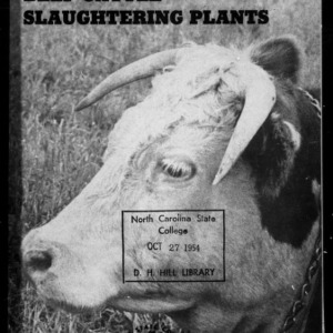North Carolina Beef Cattle Slaughtering Plants Directory (Extension Circular No. 384)