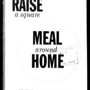 Raise a Square Meal Around Home for Health, Wealth and Happiness (Extension Circular No. 396)