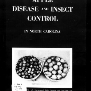 Apple Disease and Insect Control in North Carolina (Extension Circular No. 406, Revised)