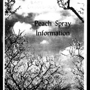 Peach Spray Information, 1963 (Extension Circular No. 407, Revised)