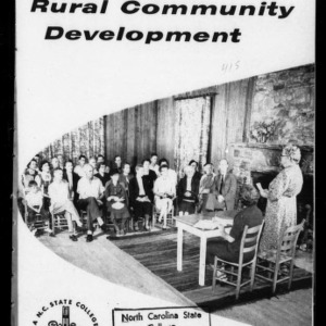 How to Organize for Rural Community Development (Extension Circular No. 415)