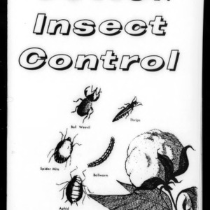 Cotton Insect Control, 1962 (Extension Circular No. 429-61, Revised)