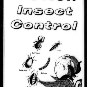 Cotton Insect Control, 1963 (Extension Circular No. 429, Revised)