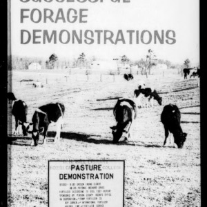Let's Have More Successful Forage Demonstrations (Extension Circular No. 443)