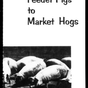 Feeder Pigs to Market Hogs (Extension Circular No. 458)
