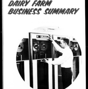 1967 Dairy Farm Business Summary (Circular No. 472, Revised)