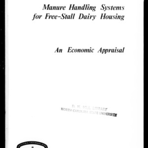 Manure Handling Systems for Free-Stall Dairy Housing: An Economic Appraisal (Circular No. 480)