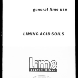 Liming Acid Soils: A Technical Publication on General Lime Use (Lime Profit Hiker) (Extension Circular No. 495)