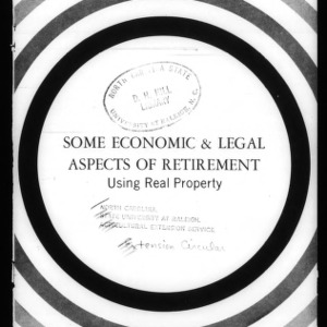 Some Economic and Legal Aspects of Retirement: Using Real Property in Retirement (Circular No. 586)