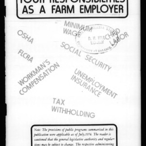 Your Responsibilities as a Farm Employer (Circular No. 591)