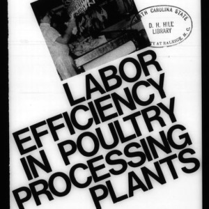 Labor Efficiency in Poultry Processing Plants (Circular No. 606)