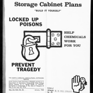 Extension Miscellaneous Publication No. 36: Storage Cabinet Plans - Locked up Poisons Prevent Tragedy