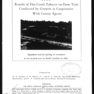 Extension Miscellaneous Publication No. 53: 1969 Results of Flue-Cured Tobacco On-Farm Tests Conducted by Growers in Cooperation with County Agents