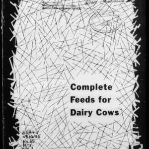 Extension Miscellaneous Publication No. 65: Complete Feeds for Dairy Cows