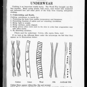 Miscellaneous Pamphlet No. 6: Clothing for the Family: Underwear