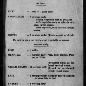 Miscellaneous Pamphlet No. 19: Daily Food Essentials