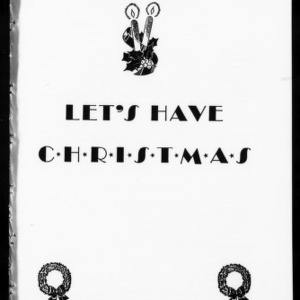 Extension Miscellaneous Pamphlet No. 78: Let's Have Christmas