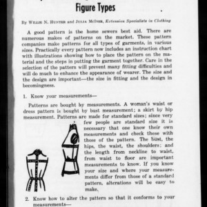 Extension Miscellaneous Pamphlet No. 89: Tips on Selecting Patterns for Various Figure Types