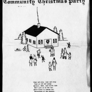 Extension Miscellaneous Pamphlet No. 95: Let's Have a Community Christmas Party