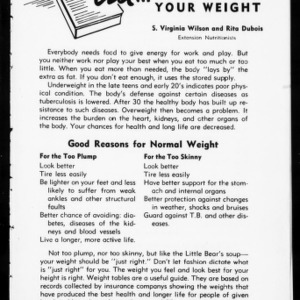 Miscellaneous Pamphlet No. 128: Eat... to Control Your Weight